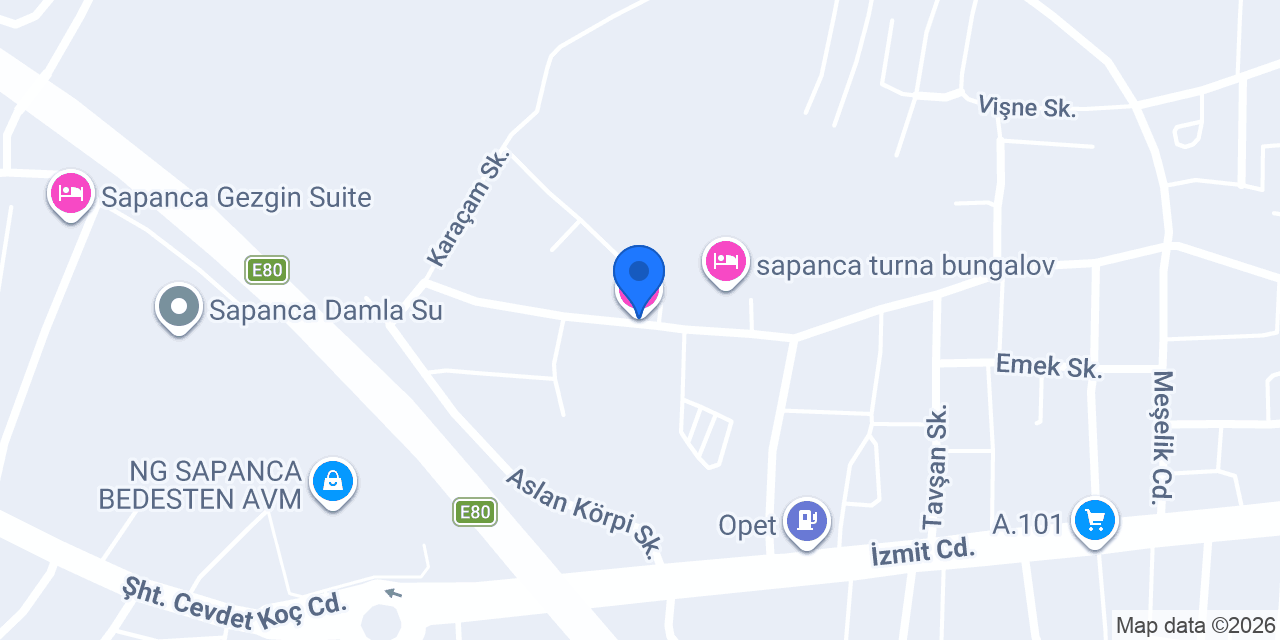 Voka Sapanca konumu