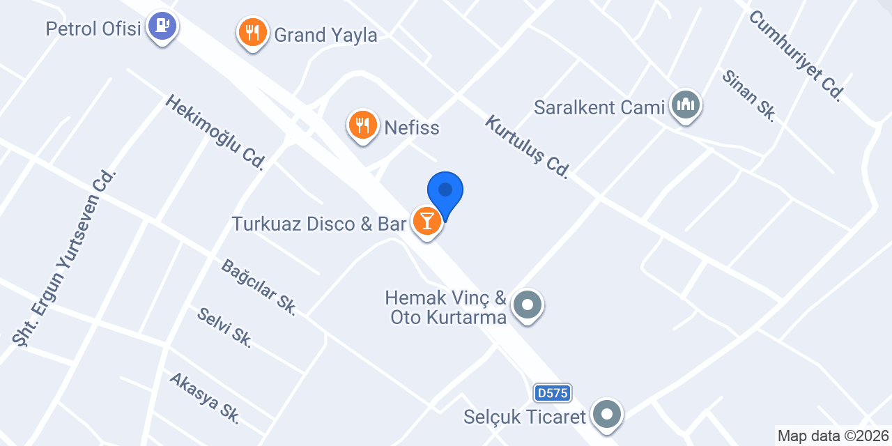 Turkuaz Disco & Bar konumu