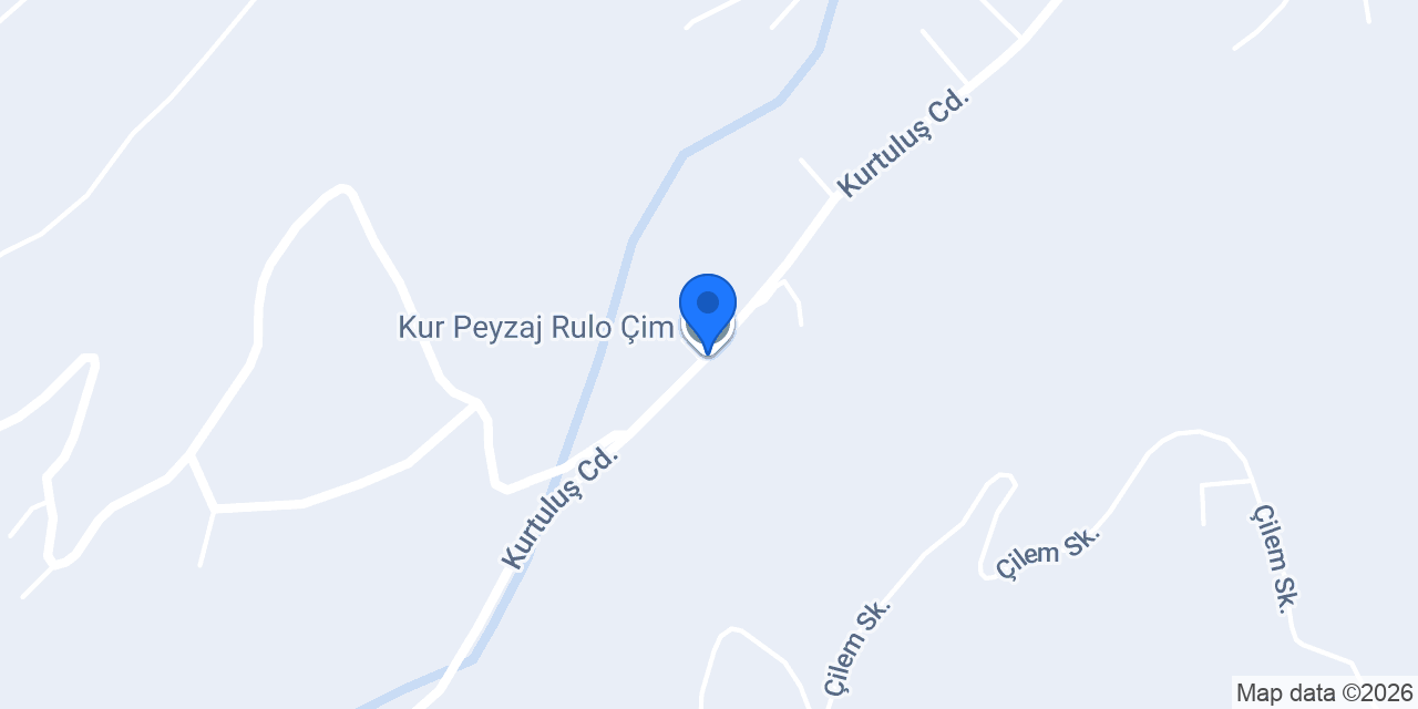 Kur Peyzaj Rulo Çim konumu