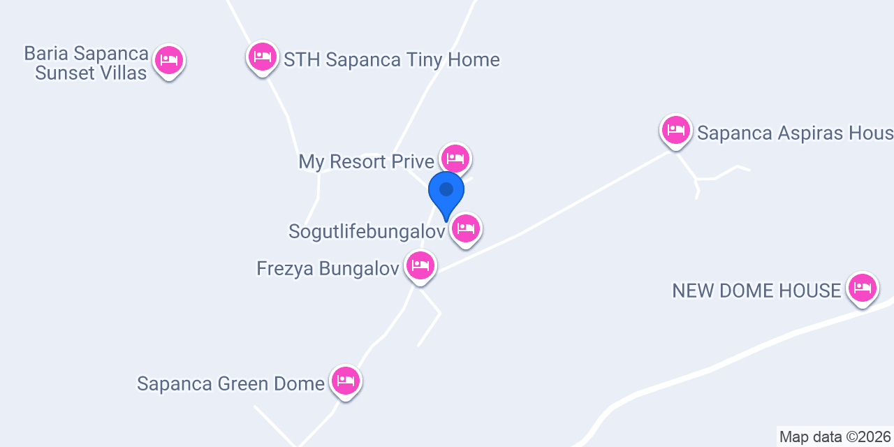 Sapanca Trio Bungalov konumu
