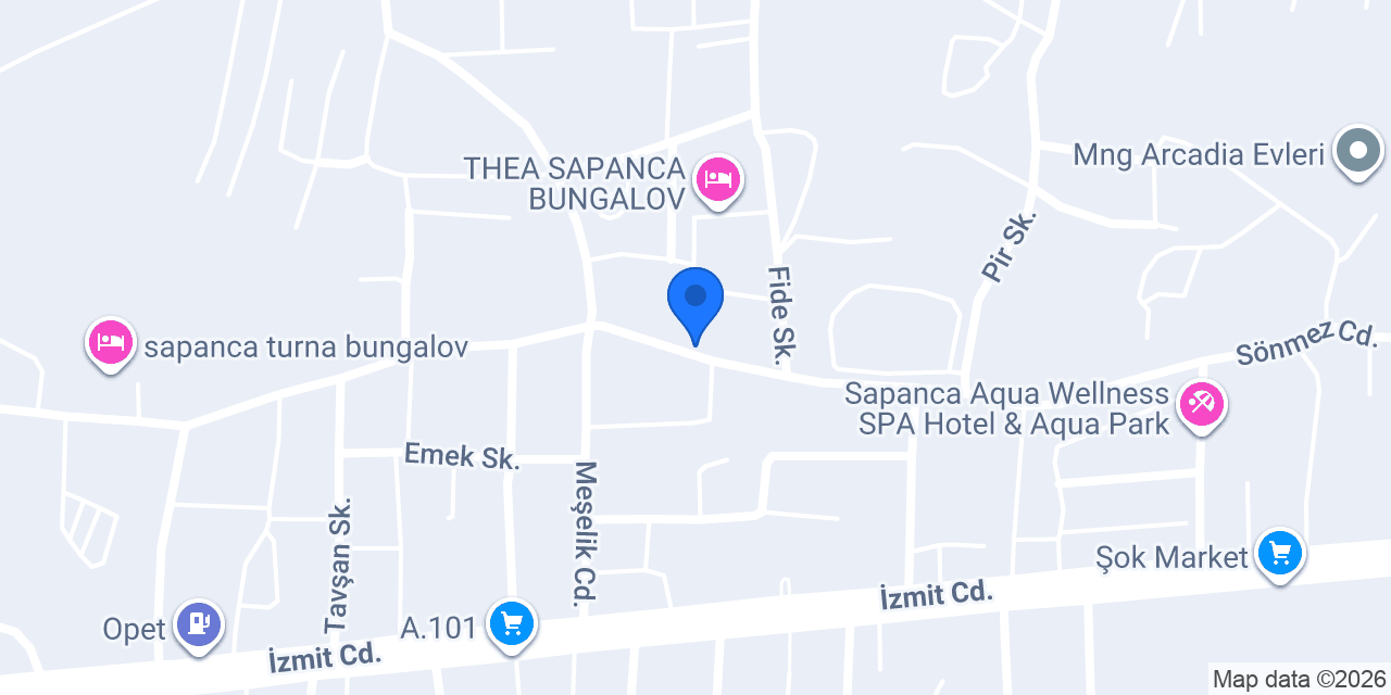 AKS Sapanca Bungalov konumu