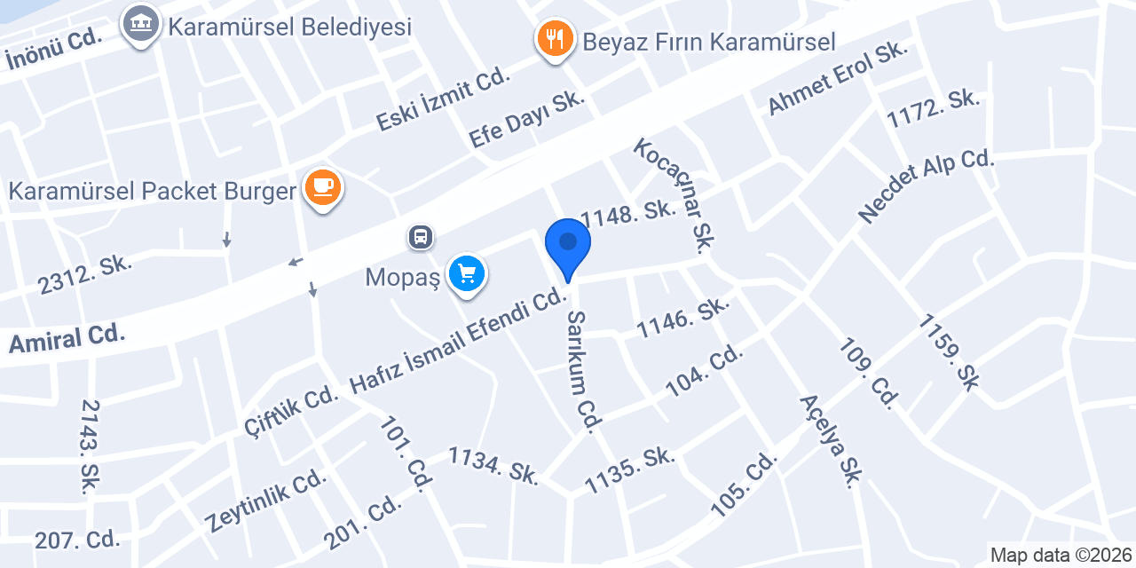 KOCAÇINAR UNLU MAMÜLLERİ konumu