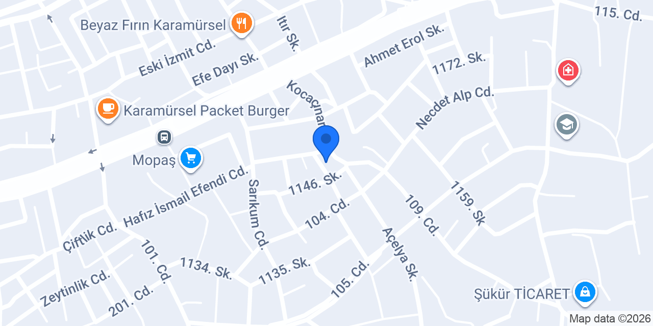 Karamürsel - Poyraz Teknik konumu