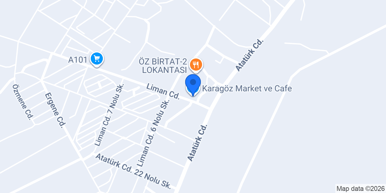 Karagöz Market ve Cafe konumu