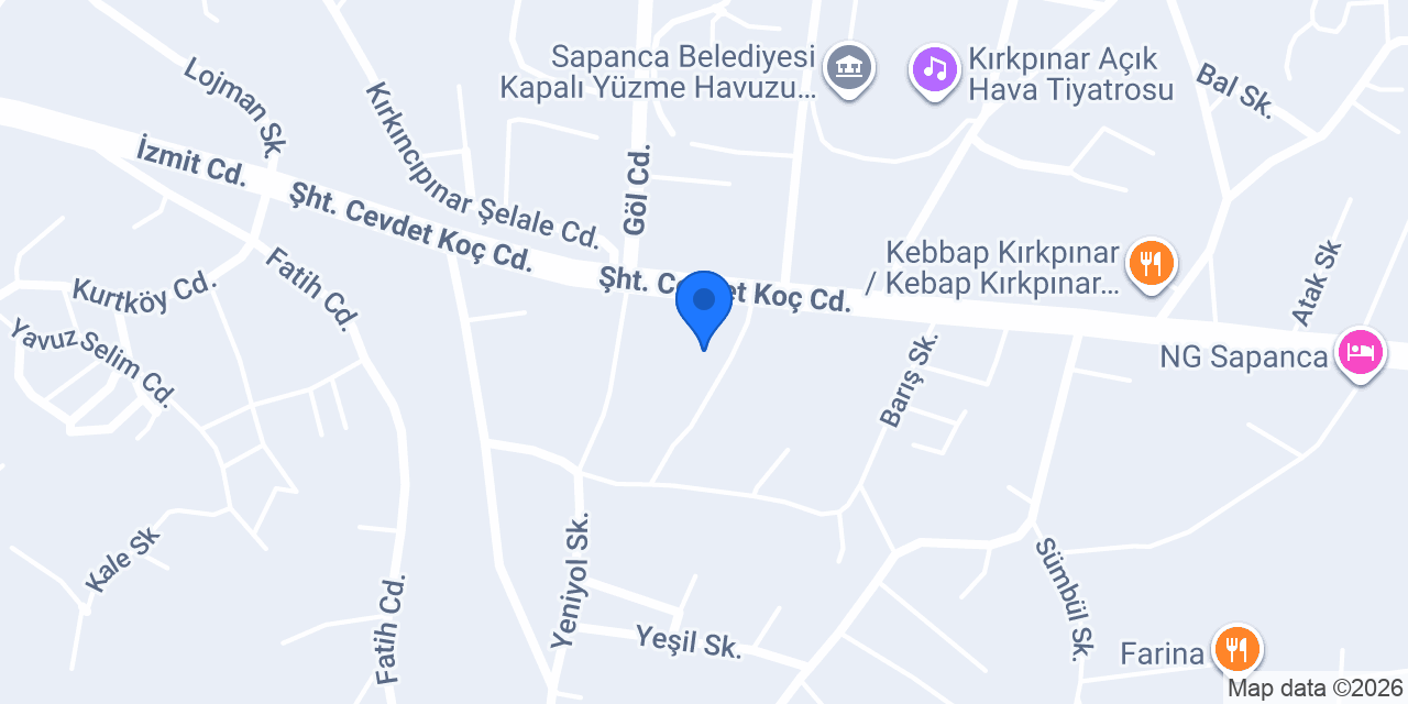 LİNA GARDEN SAPANCA konumu