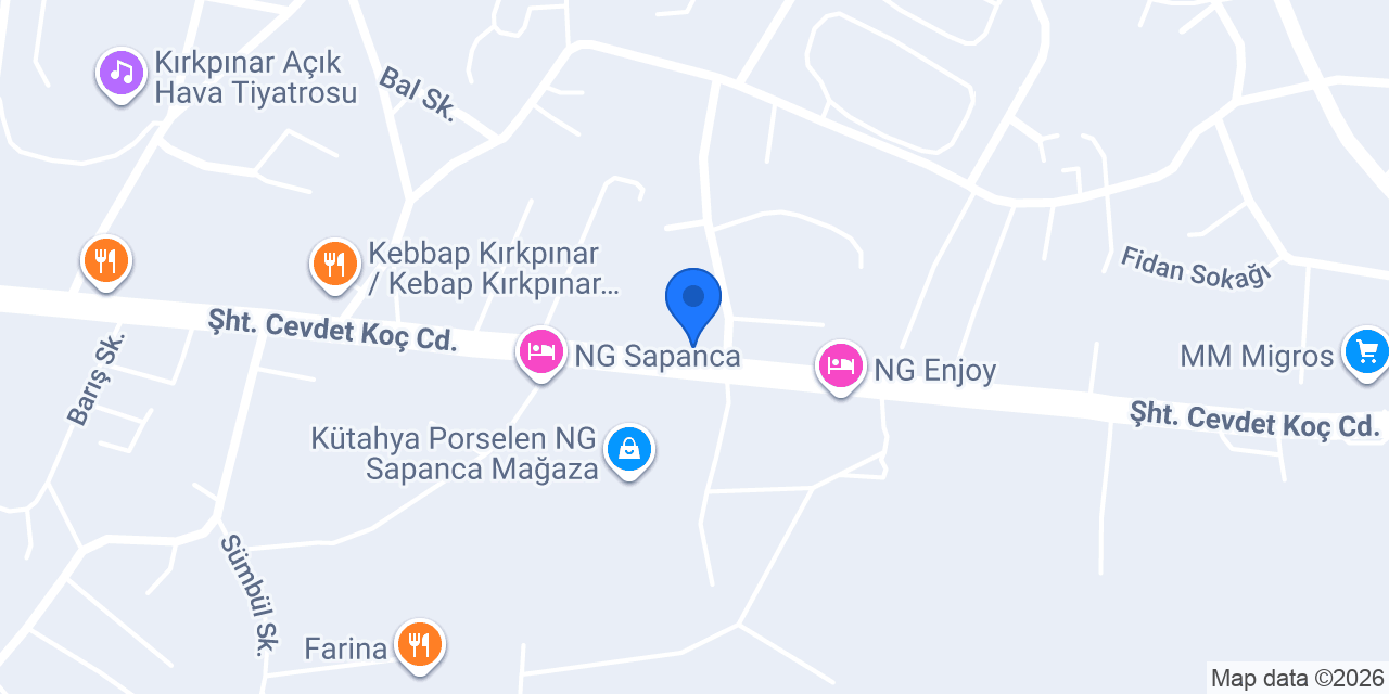 Pasteur Veteriner Kliniği Kırkpınar konumu