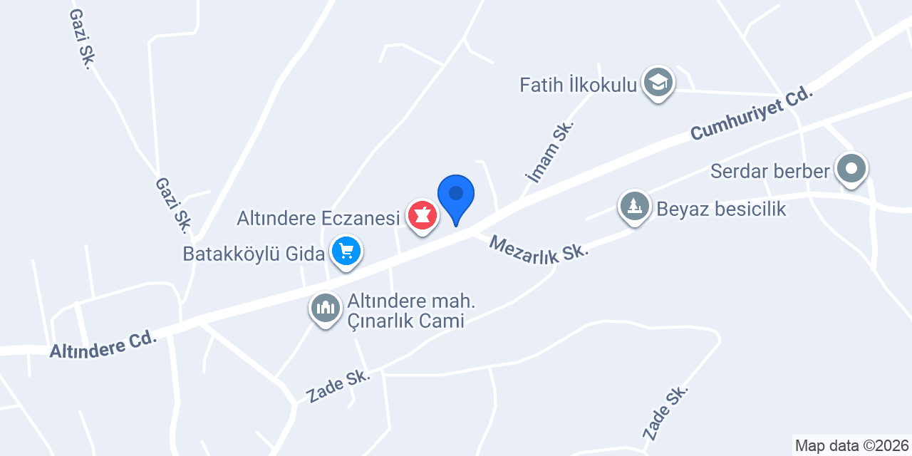 Ptt-altındere konumu