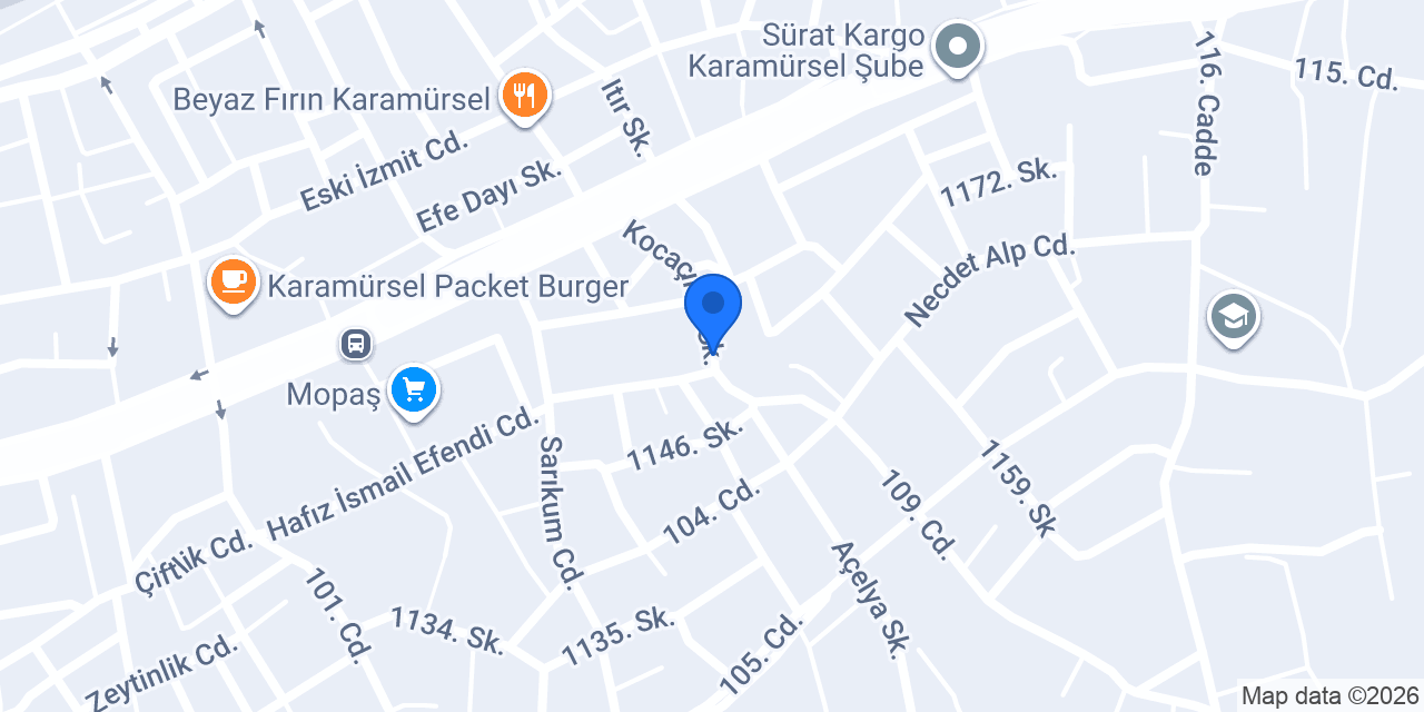 Koca Çınar Fırın Lahmacun Pide konumu