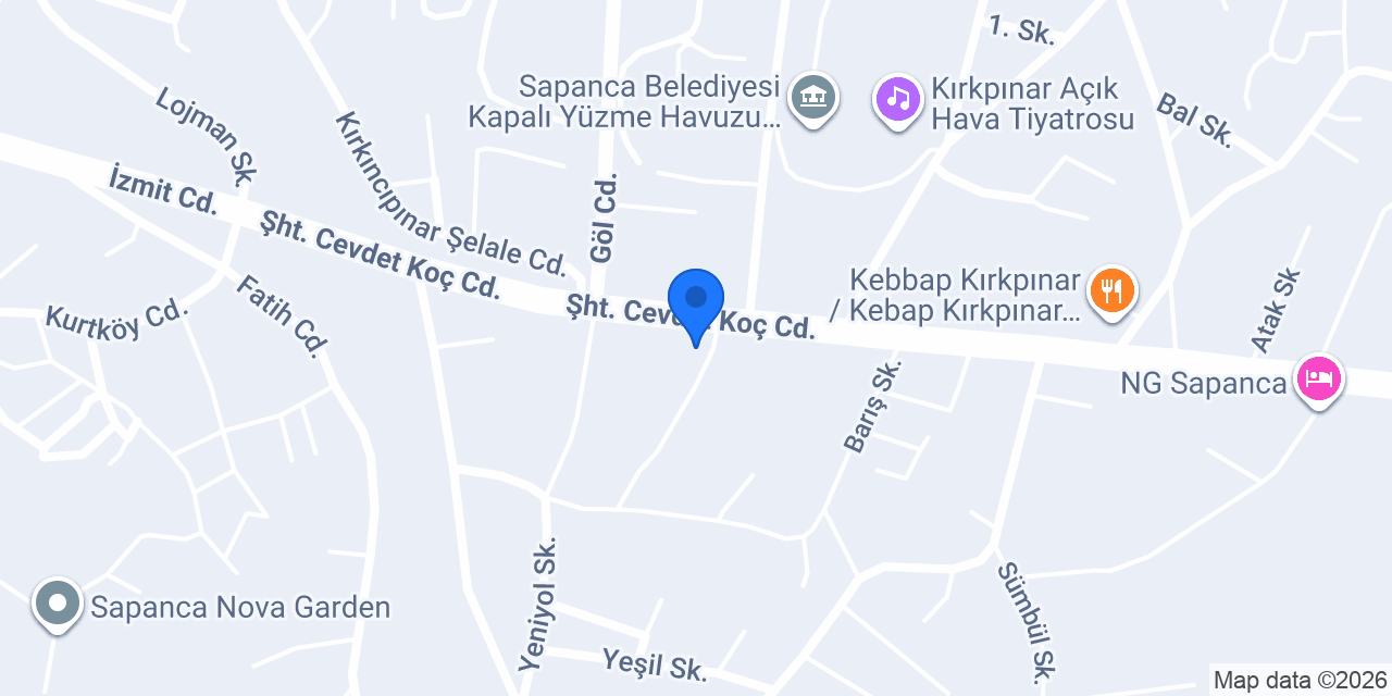Bilgili Mobilya konumu