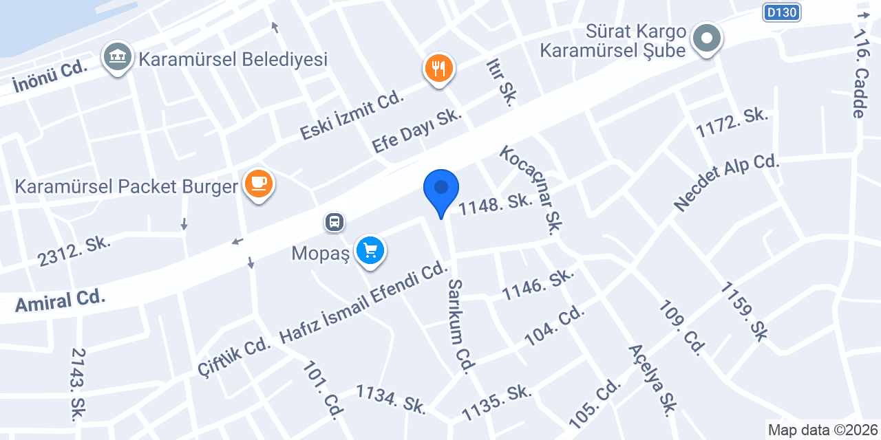 Marshall - Öktem Ticaret konumu