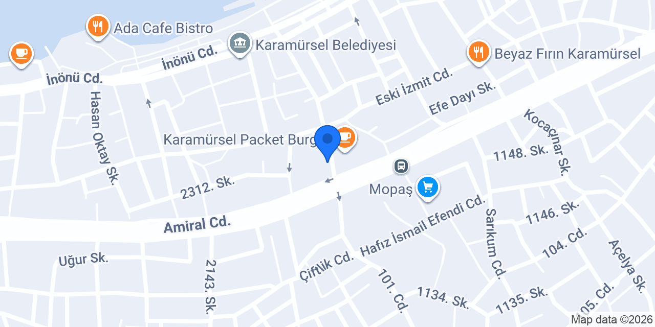 Boşnak Börekçisi konumu