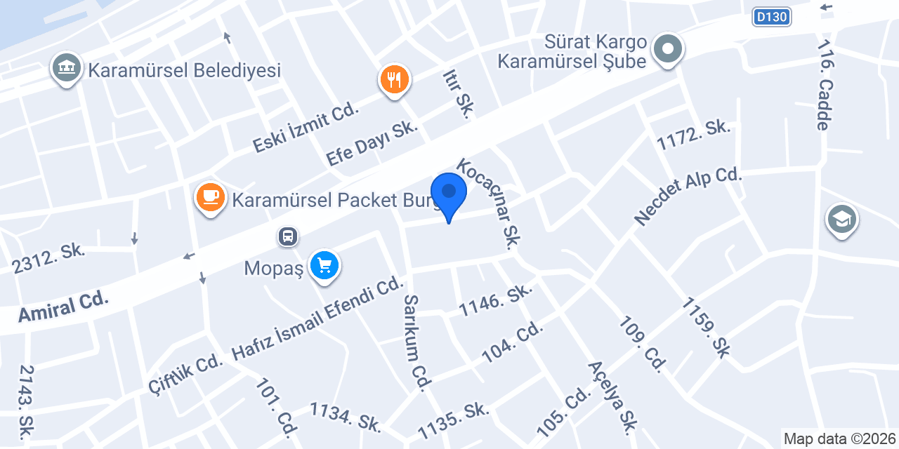 Özçiçekler Mobilya konumu