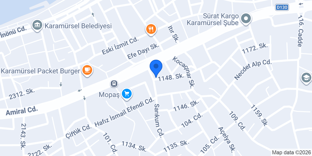 Bilgi Kitap Kırtasiye konumu