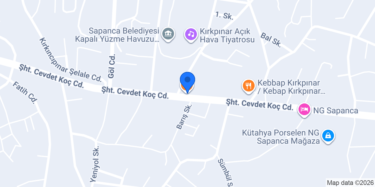 Hünkar Künefe Sapanca konumu