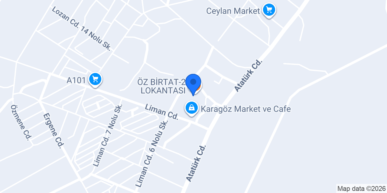 ÖZ BİRTAT-2 LOKANTASI konumu