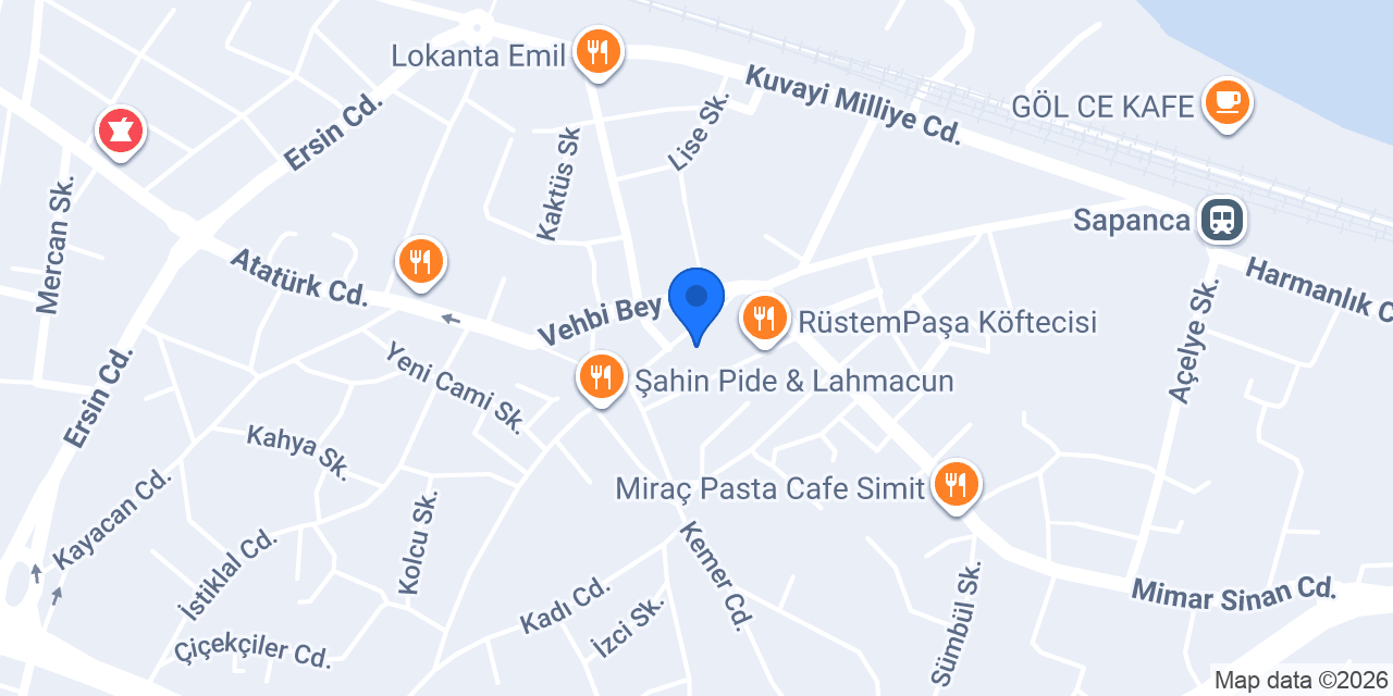 Kuveyt Türk Sapanca Şubesi konumu