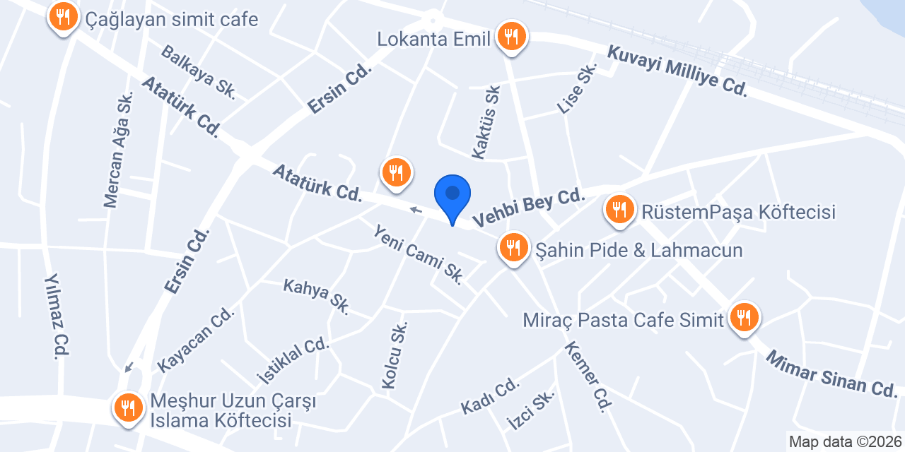 Diş Hekimi VEFA UÇAR konumu