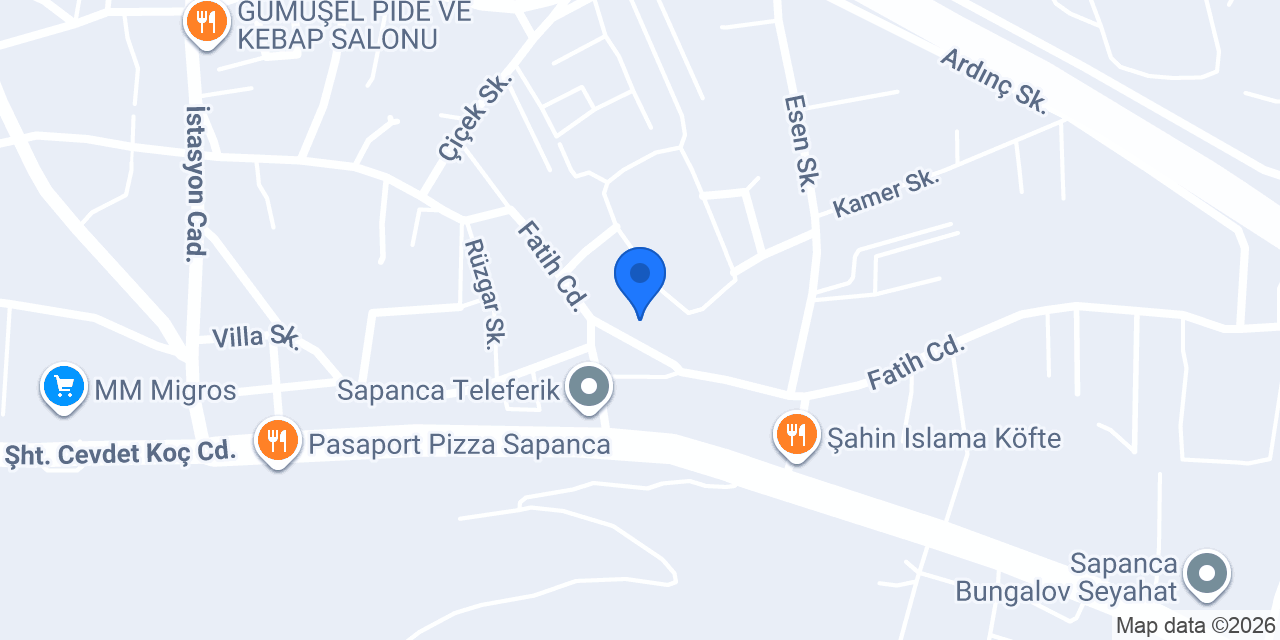Minimalist Sapanca konumu