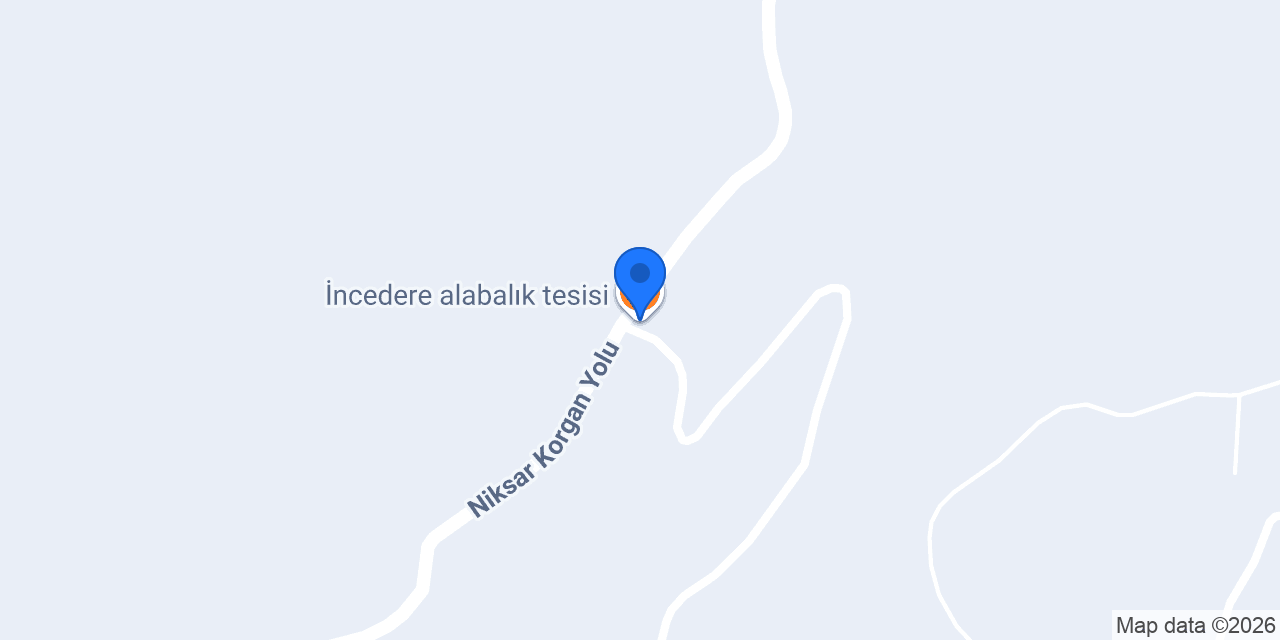 İncedere alabalık tesisi konumu