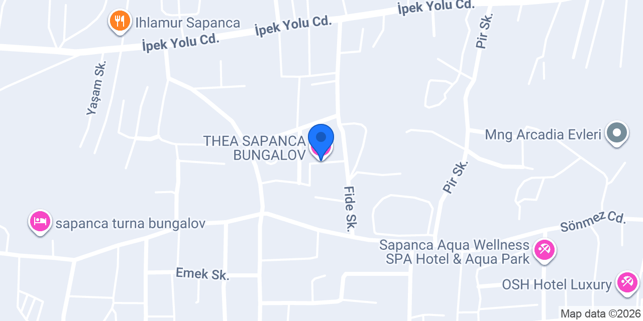 THEA SAPANCA BUNGALOV konumu