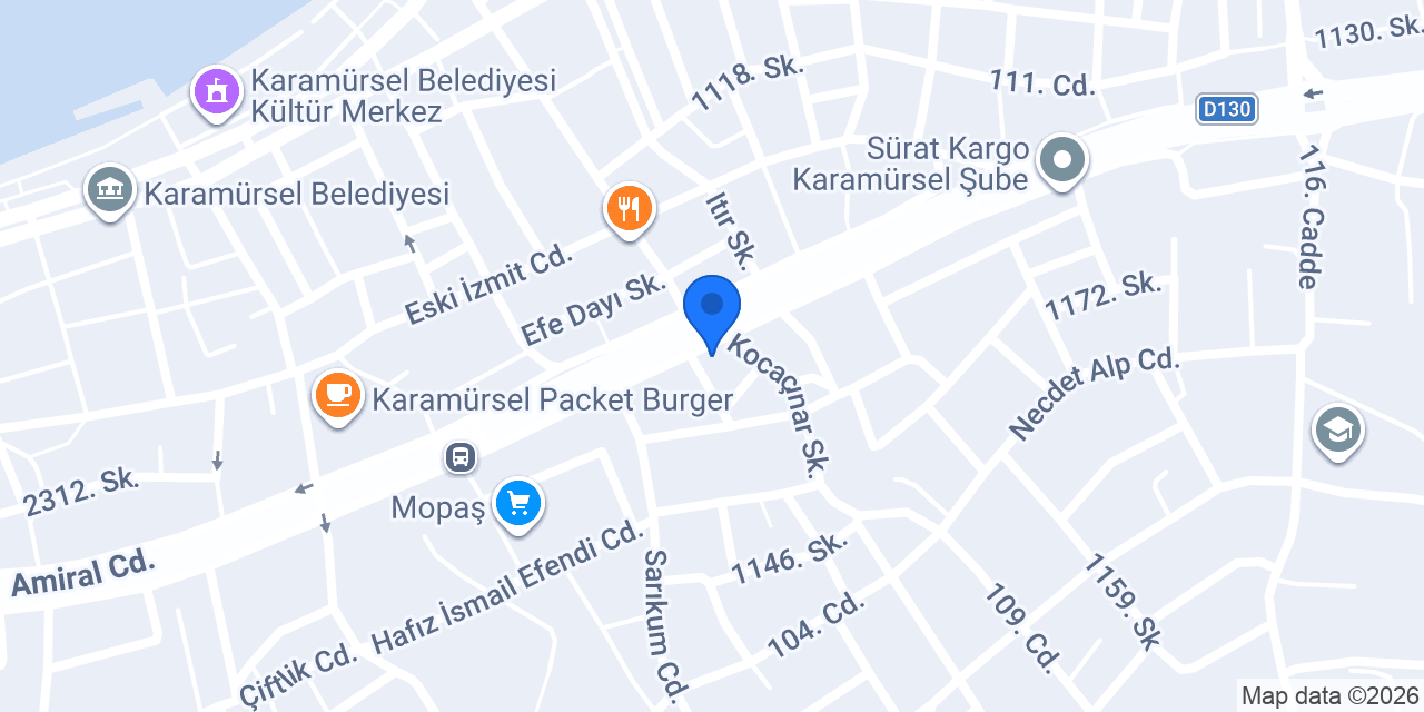 Çınar Market konumu