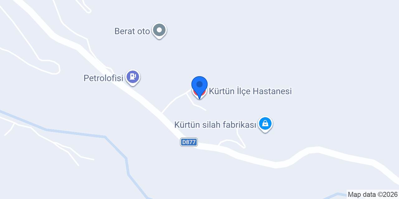 Kürtün İlçe Hastanesi konumu