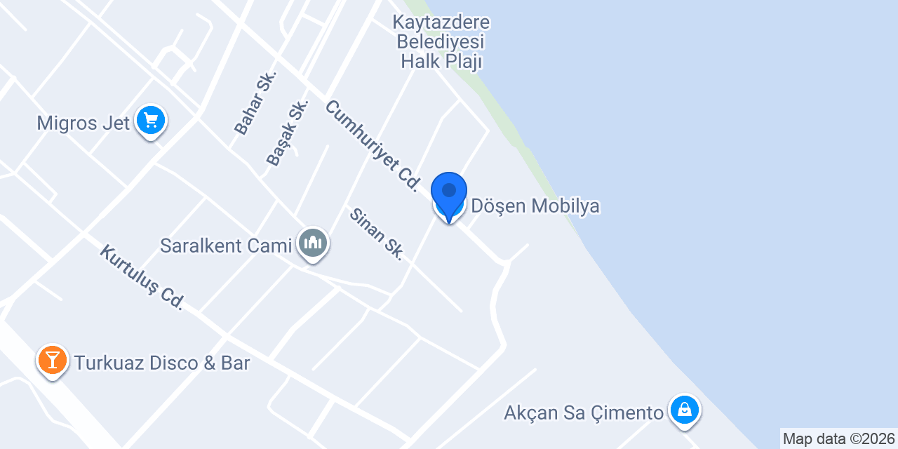 Döşen Mobilya konumu