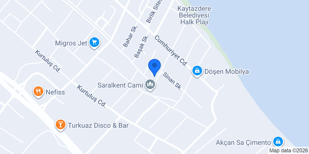 Saray Pansiyon konumu