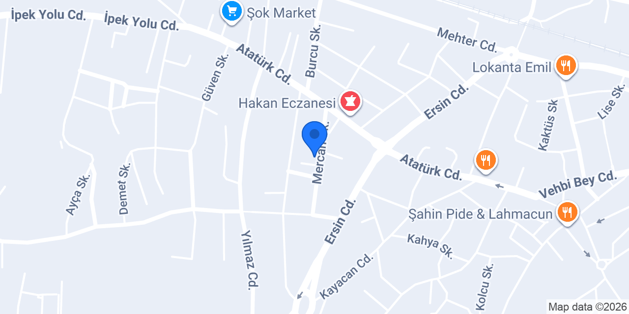 Mercan Çiçek Evi konumu