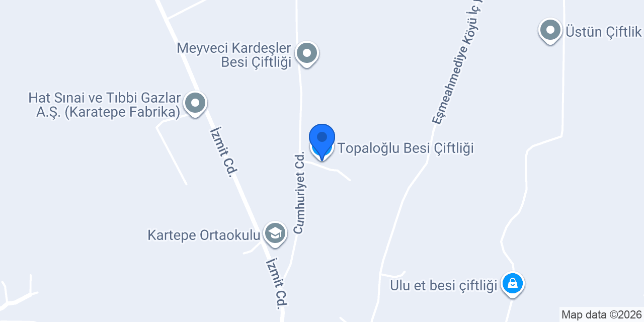 Topaloğlu Besi Çiftliği konumu