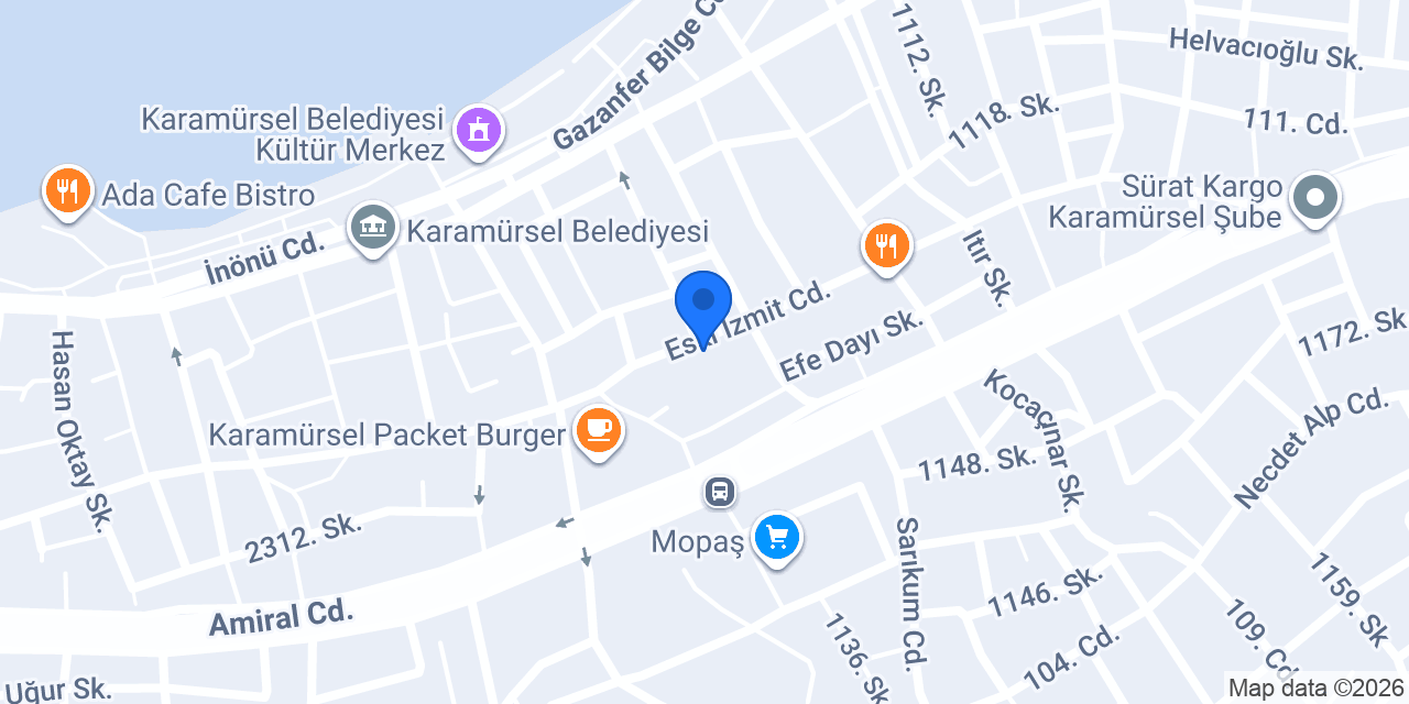 Evyap Mobilya konumu