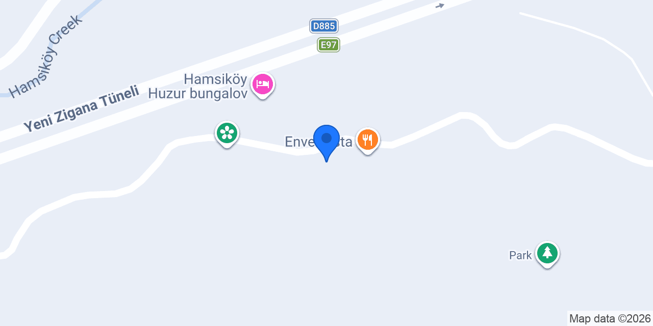 Hamsiköy Valley Bungalov konumu