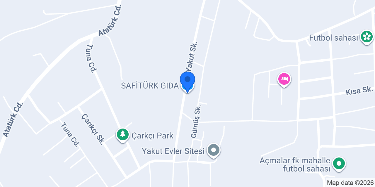 SAFİTÜRK GIDA konumu