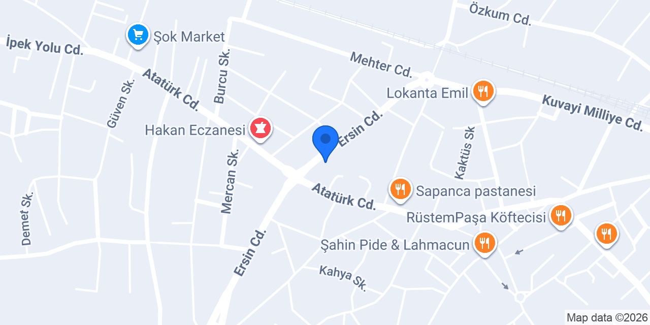 SAPANCA ÇINAR SİGORTA ACENTESİ konumu