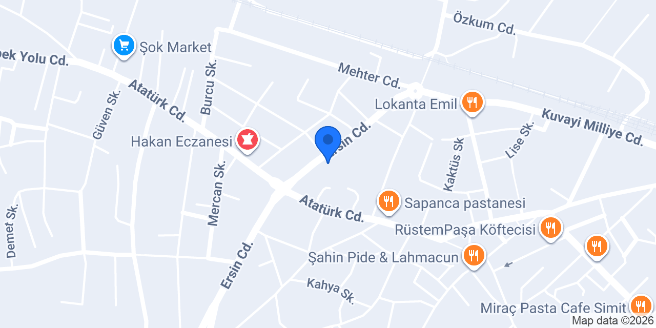Avukatoğlu Ekmek Fırını konumu