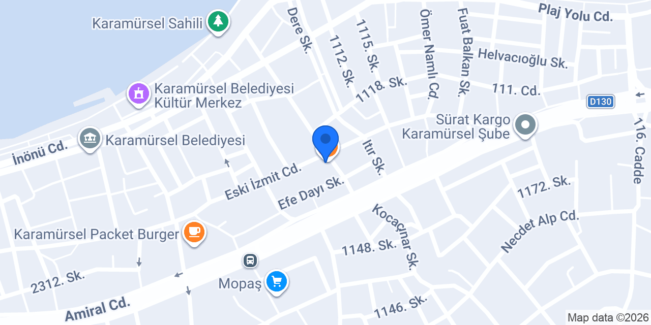Beyaz Fırın Karamürsel konumu