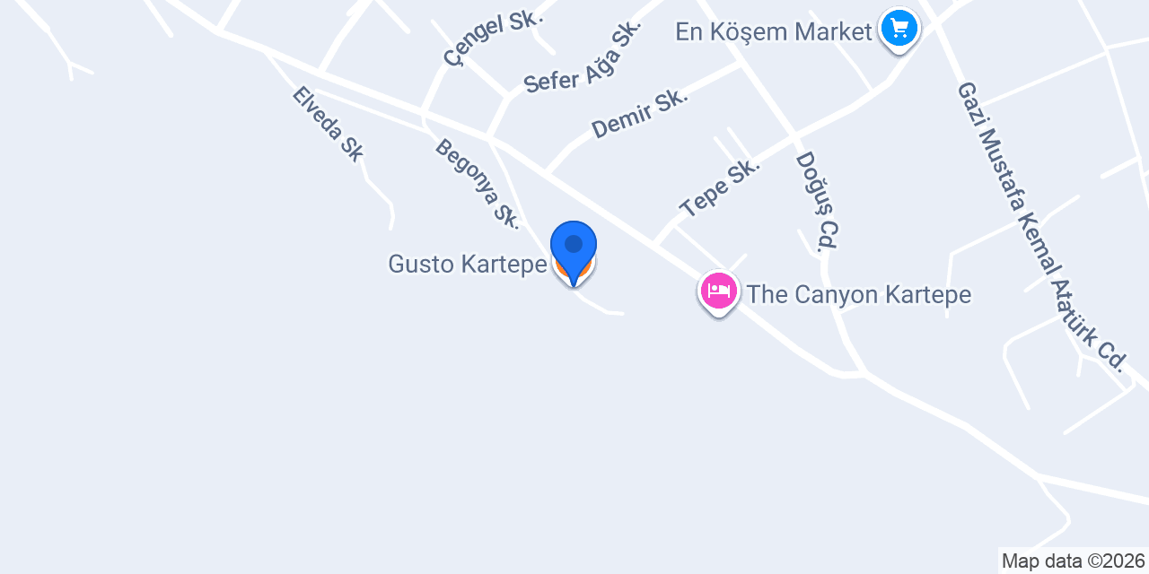 Gusto Kartepe konumu