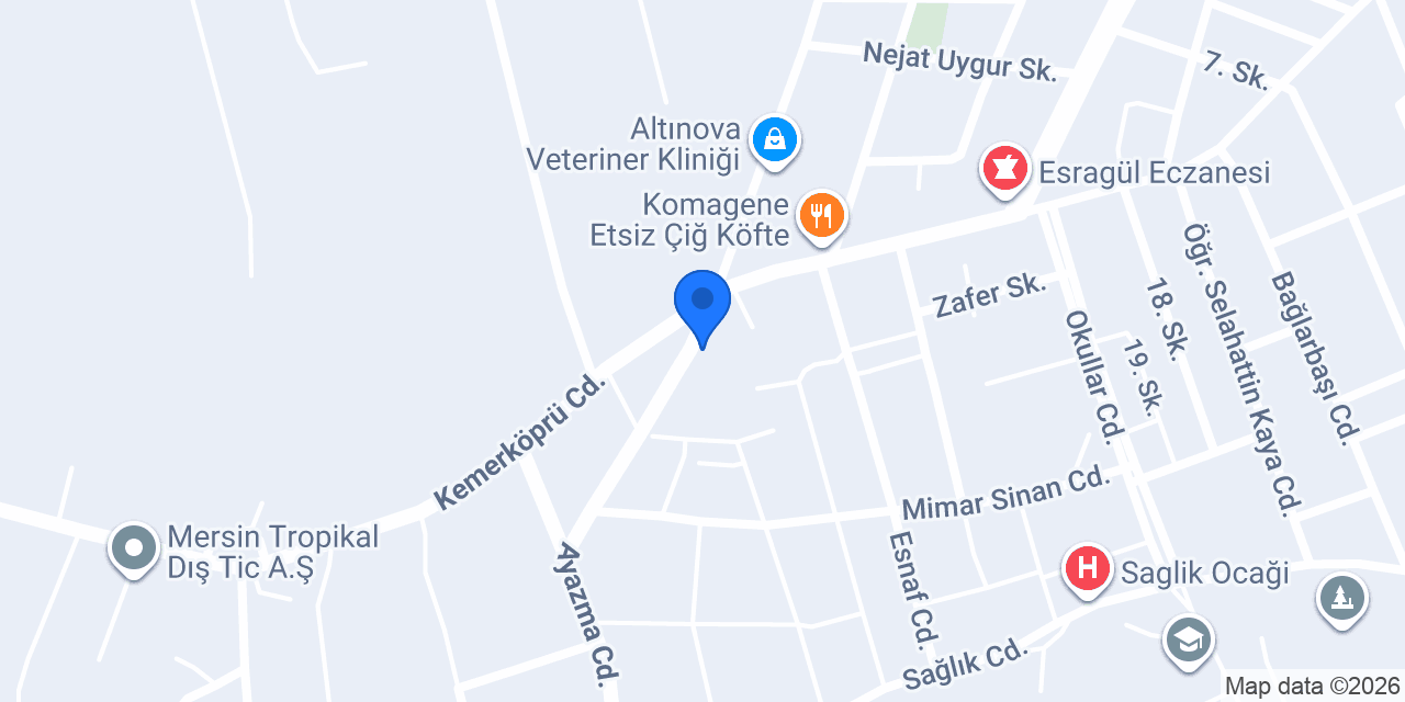 Han Dizayn Tabela konumu
