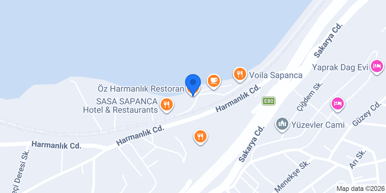 Öz Harmanlık Restoran konumu