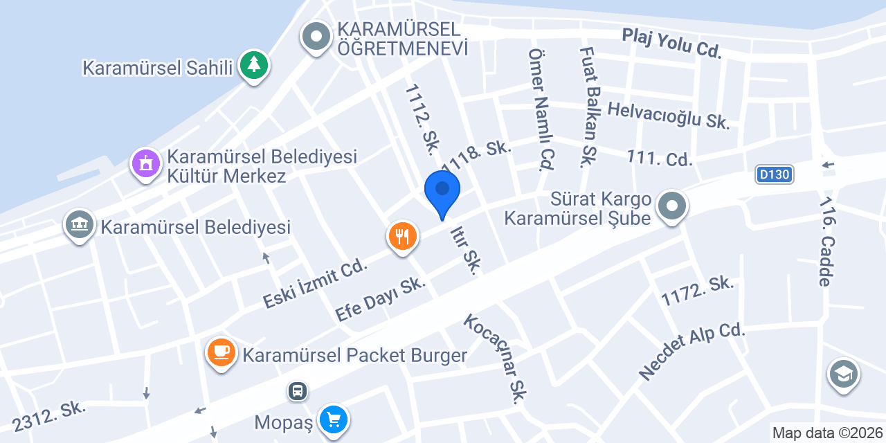 Vela Pilates Stüdyo konumu
