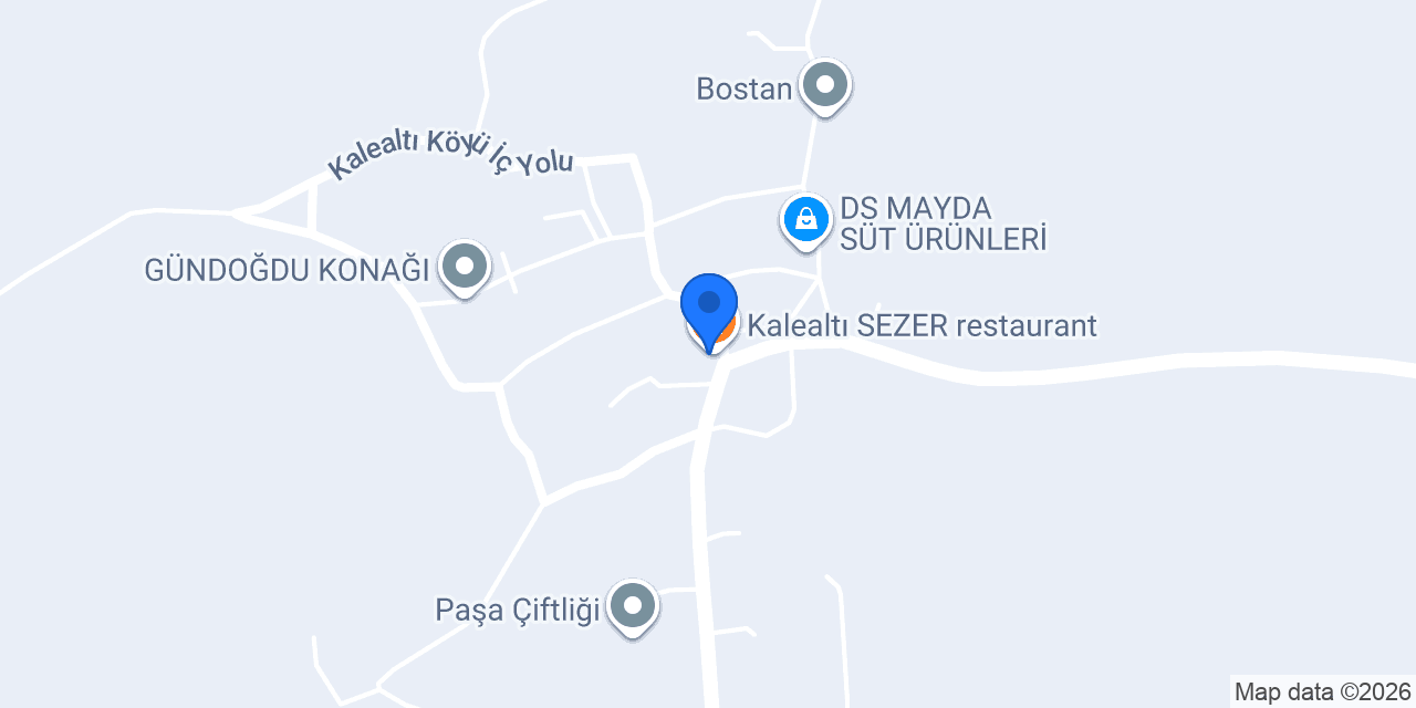 Kalealtı SEZER restaurant konumu