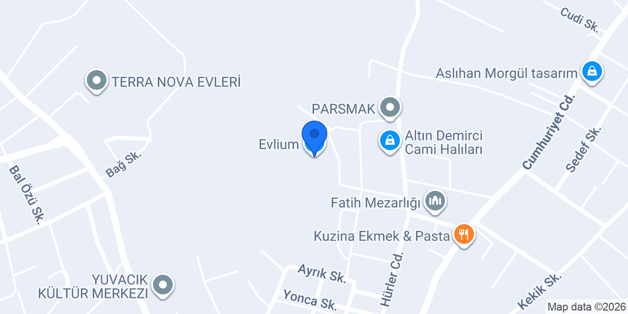 Evlium konumu