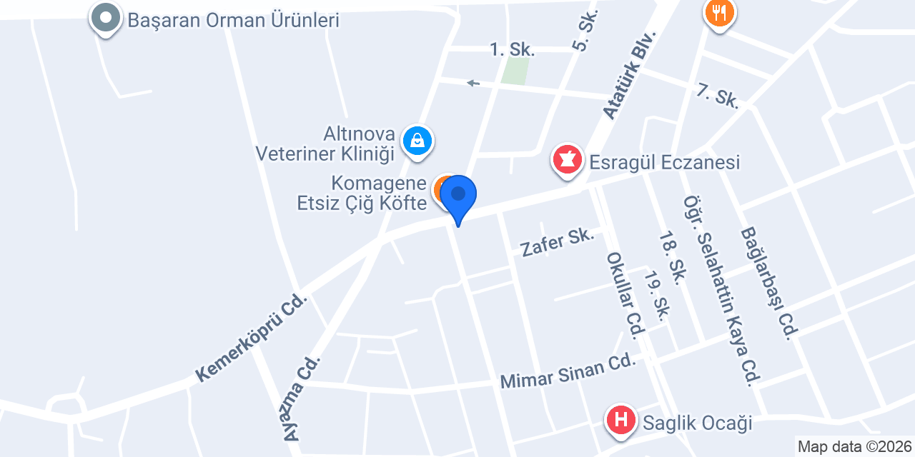 Kanatçı Akın konumu