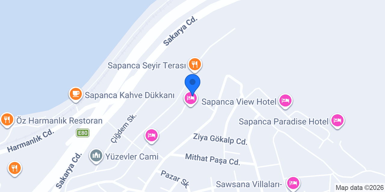 Beyaz villa konumu