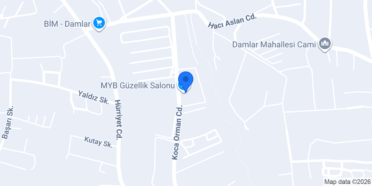 MYB Güzellik Salonu konumu