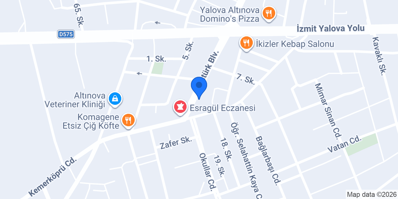 Zer Kuyumculuk konumu