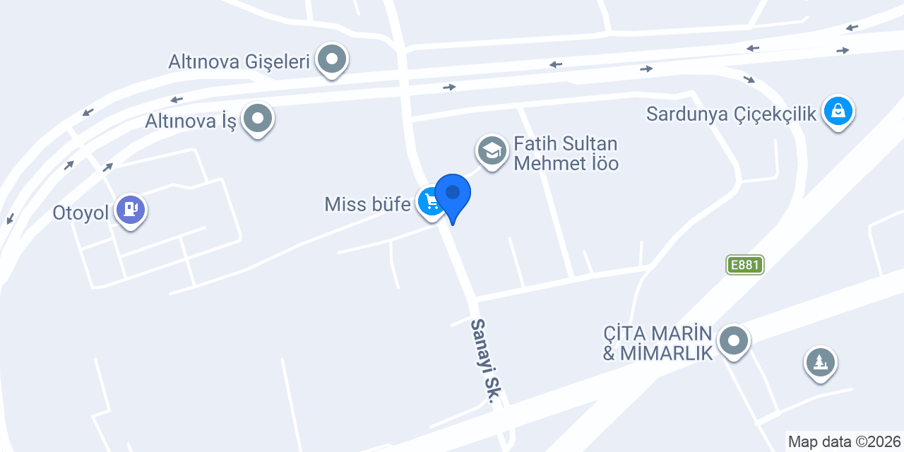 Güner Çiçekçilik konumu