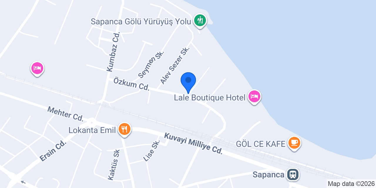 Sapanca Sanat Sokağı konumu