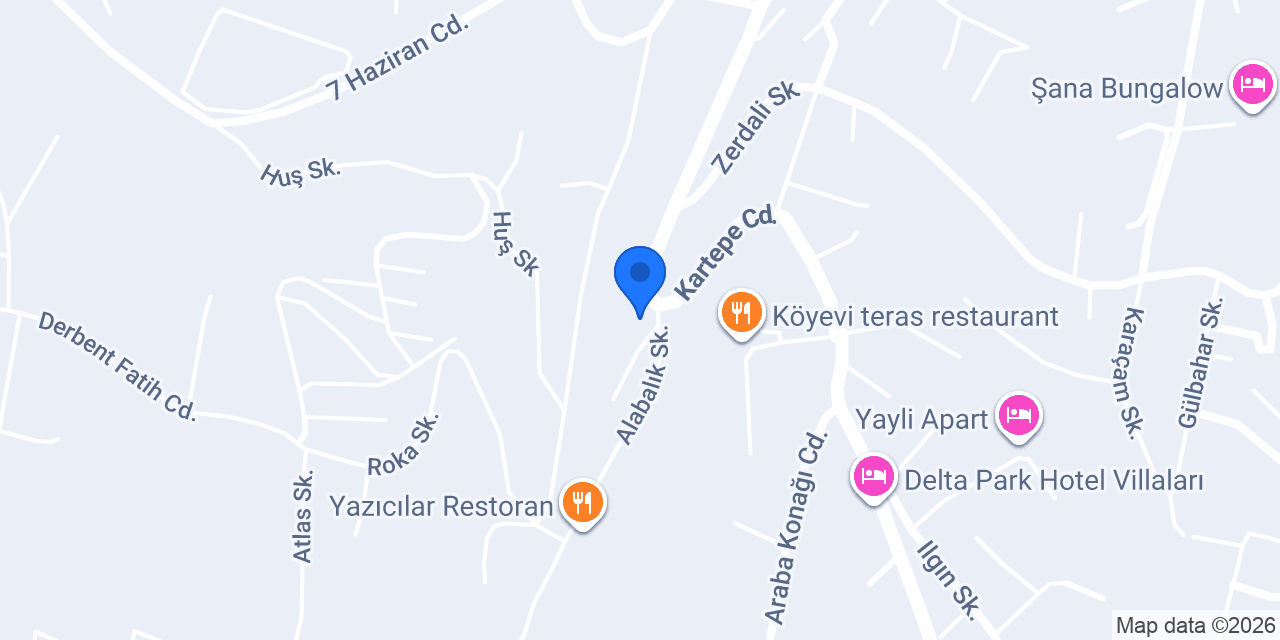 Maşukiye Değirmen Alabalık konumu