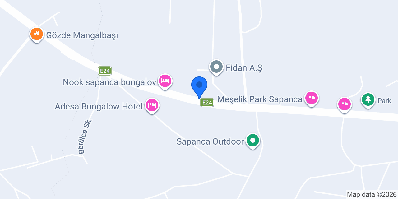 Sapanca Yoda Bungalov konumu